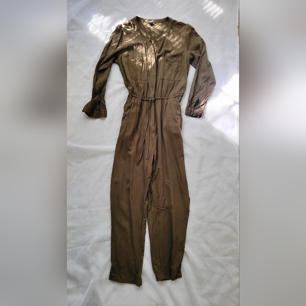 Women's Olive Jumpsuit Size Medium